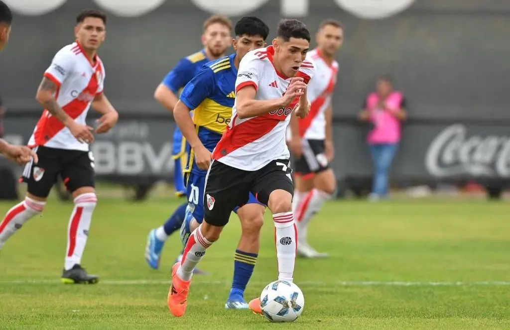 Santiago Lencina, una de las figuras de la Reserva millonaria (Foto: Prensa River)