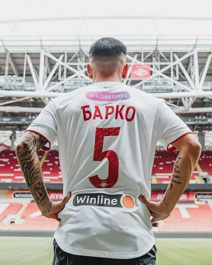 Barco fue anunciado en Spartak Moscú.