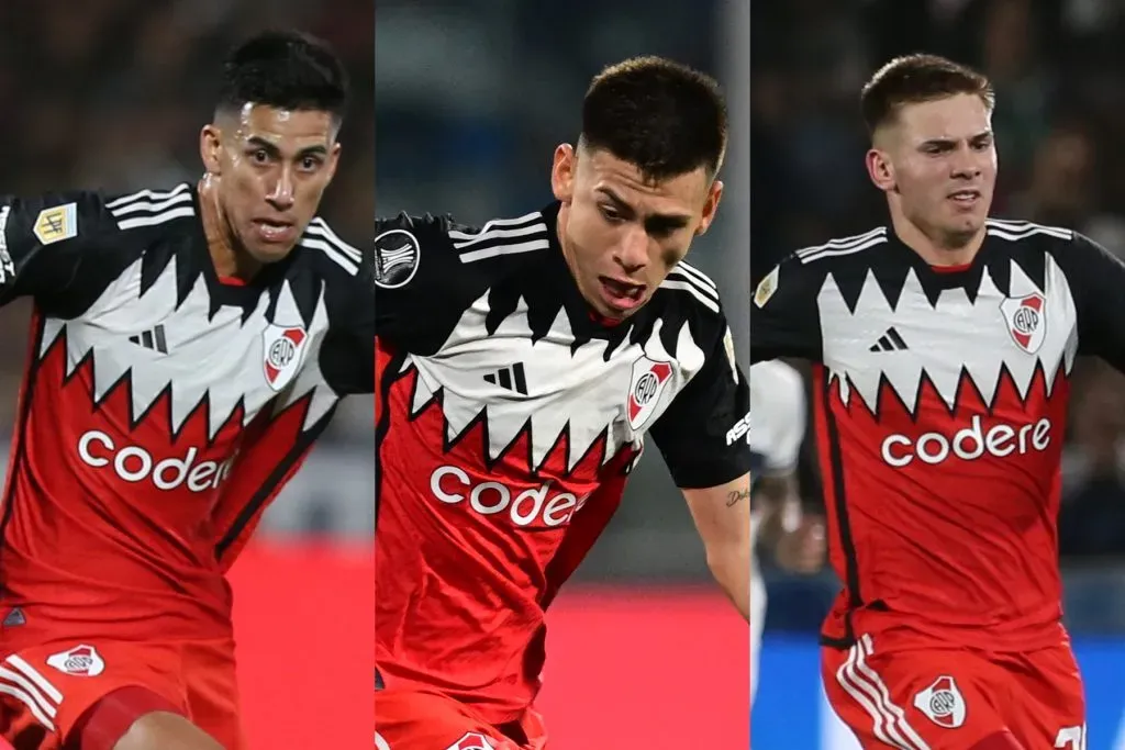 Meza, Echeverria y Mastantuono jugarían ante Talleres. (Getty)