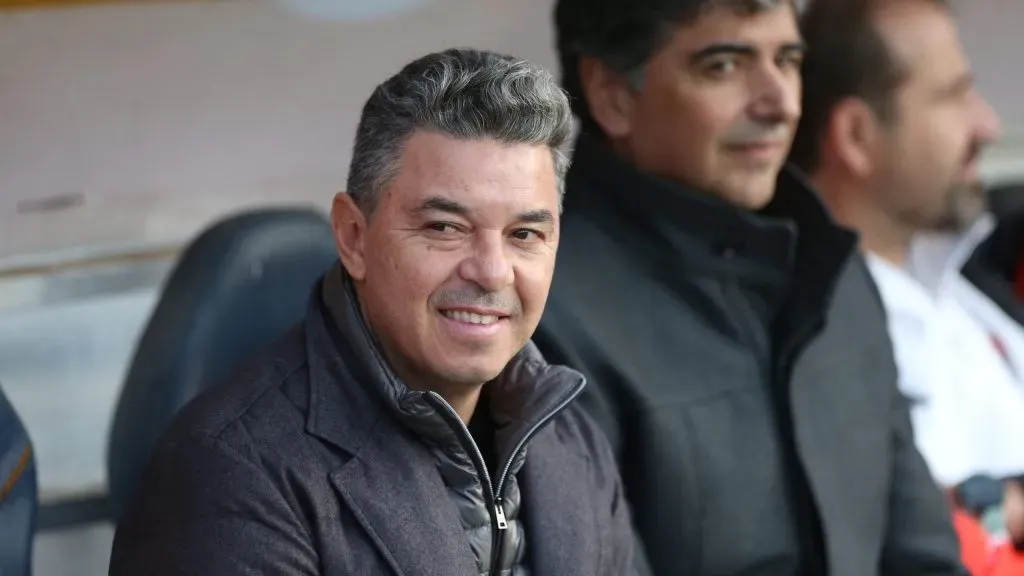 Gallardo no se fue contento de La Plata. (Foto: Getty).