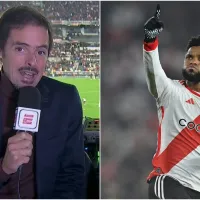 Mariano Closs lo vio antes y así anticipó el gol de Miguel Borja en River vs Talleres: "¡Ojo que achican!"