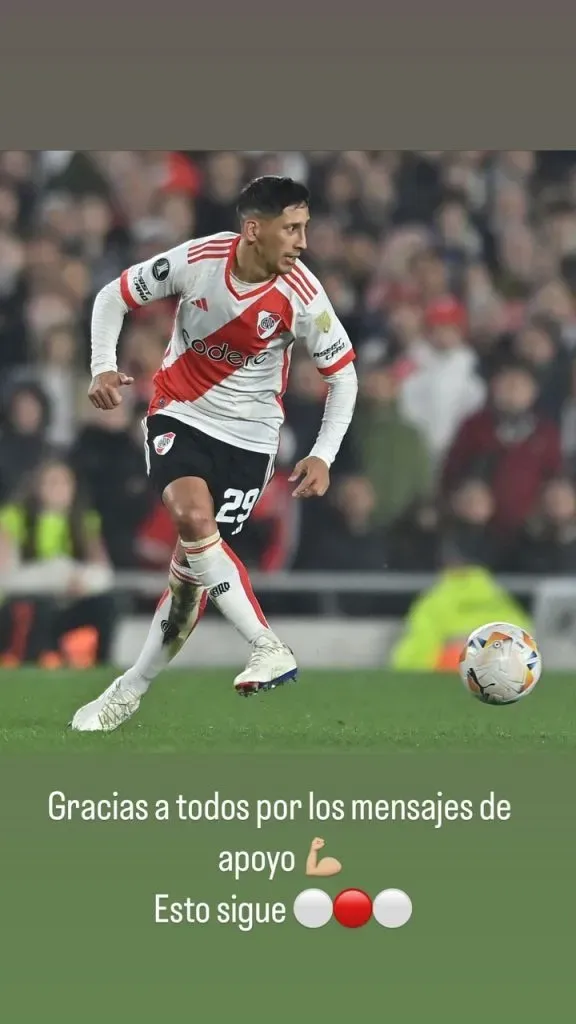 La palabra de Aliendro en Instagram.