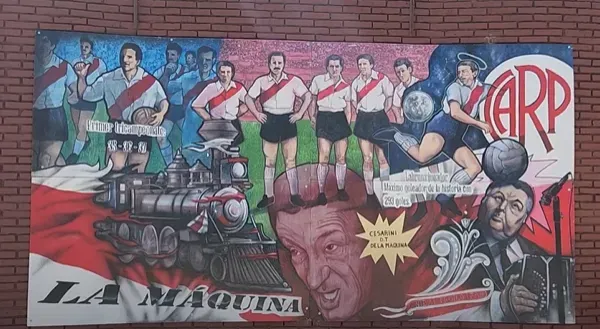 Uno de los murales que se pintó en la zona de los quinchos.