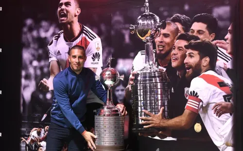 Maidana posó con la Copa Libertadores obtenida en 2018. (Foto: LPM / Diego Haliasz).