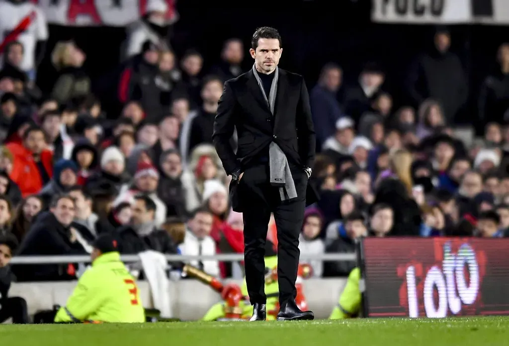 Fernando Gago y un mal recuerdo en el Monumental. (getty)