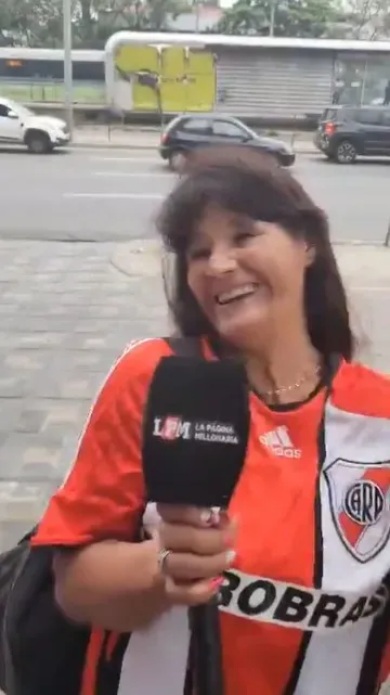 Silvia, una hincha de River con una emotiva historia en Belo Horizonte.