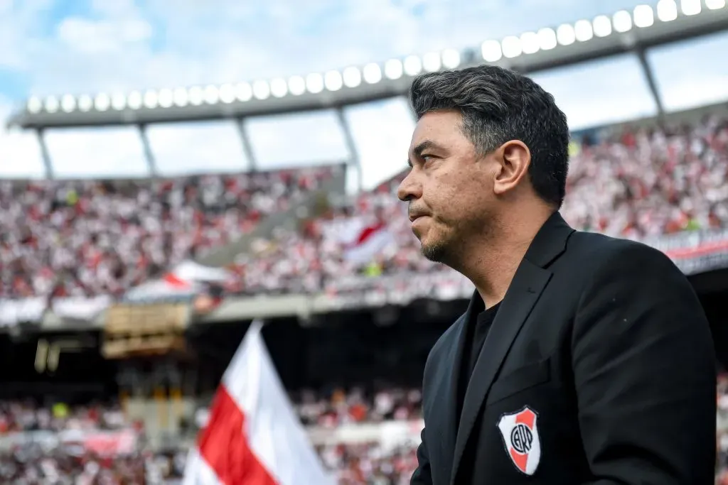 Gallardo y una nueva marca en la historia de River. (Getty Images)