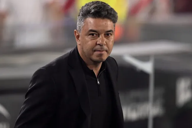 Marcelo Gallardo y una profunda conferencia de prensas.