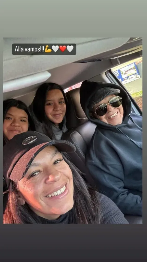 Máximo Gallardo volvió al Monumental en agosto para acompañar a su hijo.