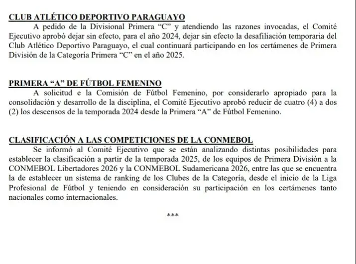 Además del cambio de clasificación a las copas, hubo dos informes polémicos.