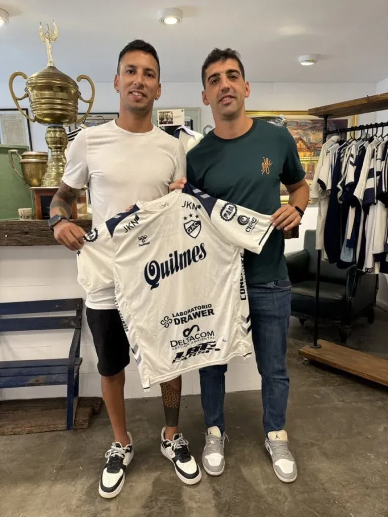 Leonel Vangioni, nuevo jugador de Quilmes (Foto prensa Quilmes).