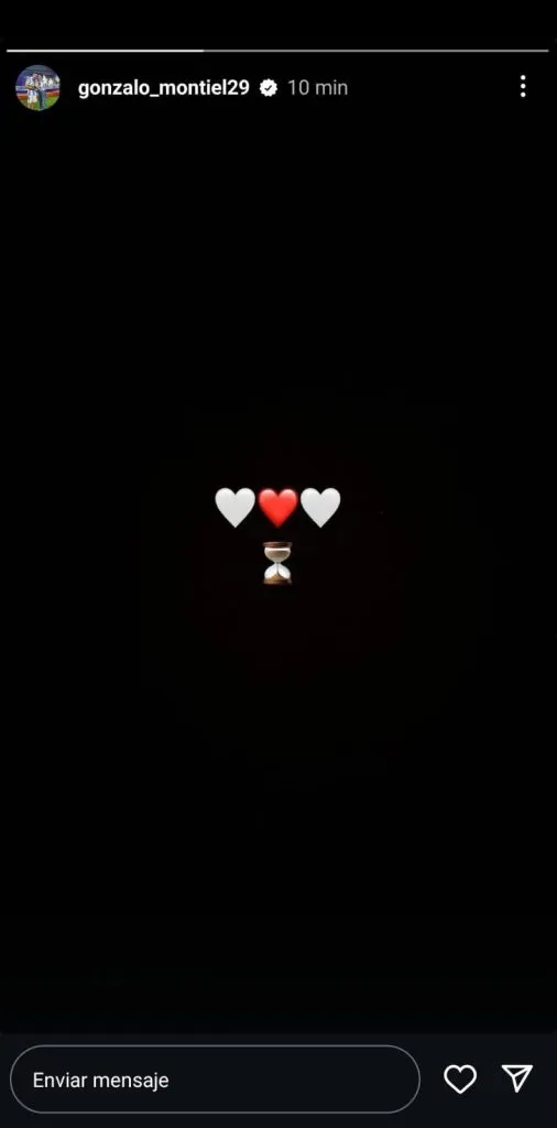 La historia que subió Montiel confirmando su regreso al club de sus amores.