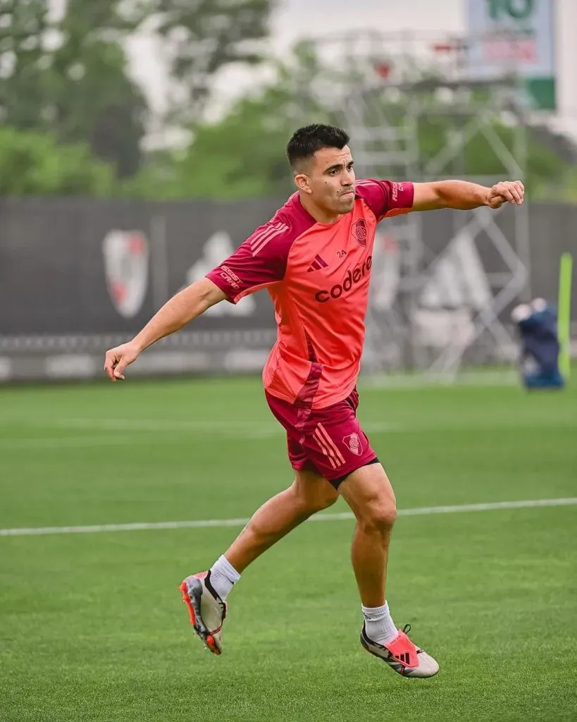 Acuña se prepara para un nuevo año en el Millo. Foto: Prensa River.