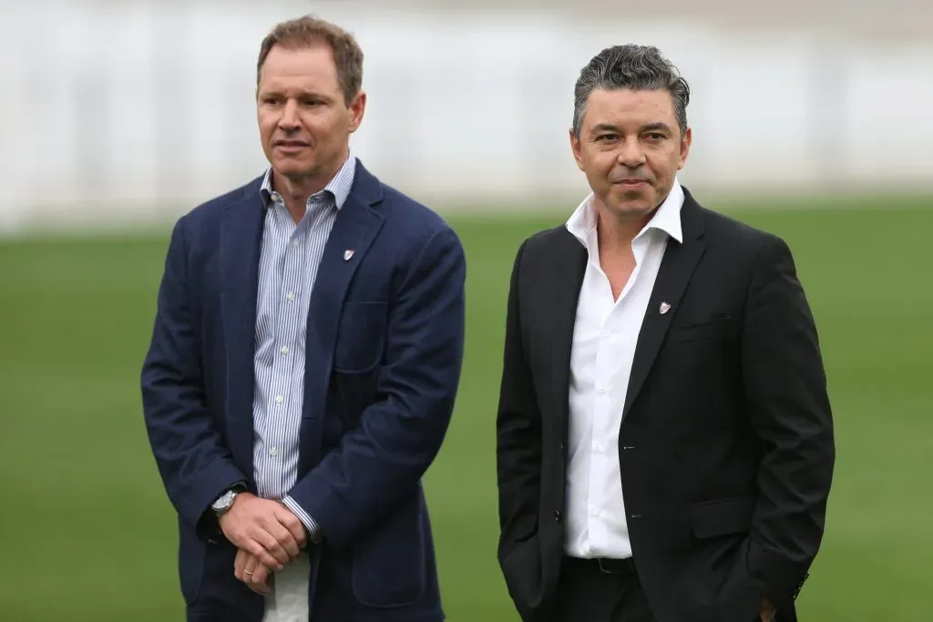 Jorge Brito y Marcelo Gallardo. (Foto: Getty).