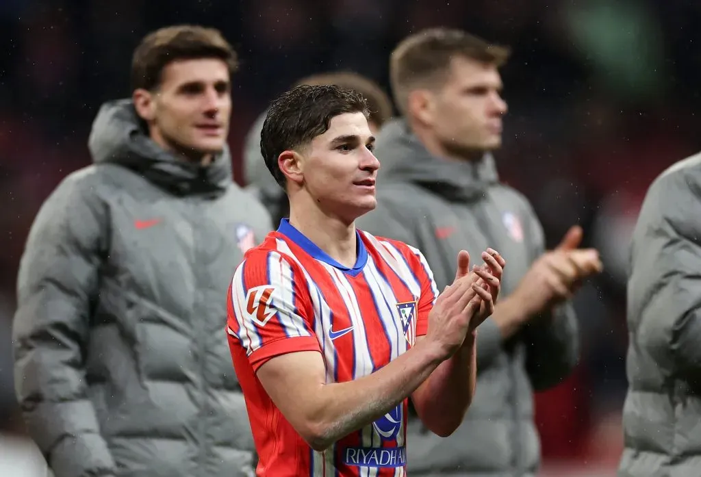 Julián Álvarez volvió a salvar al Atlético Madrid. (Getty)