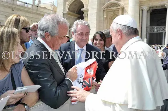 La visita de D’Onofrio al Papa.
