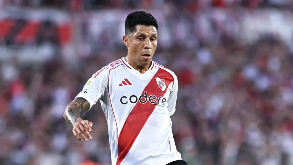 Enzo Pérez la rompió ante Boca.