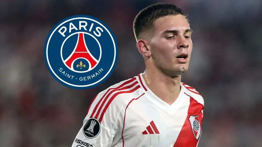 Mastantuono podría quedarse en River hasta diciembre. (Getty Images)