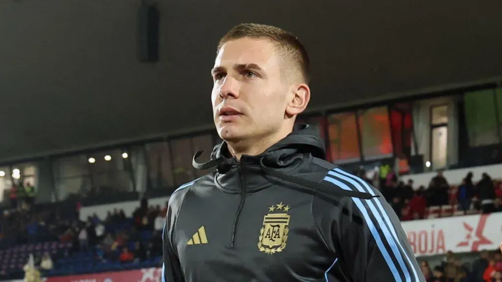 Mastantuono hizo su debut con Argentina.