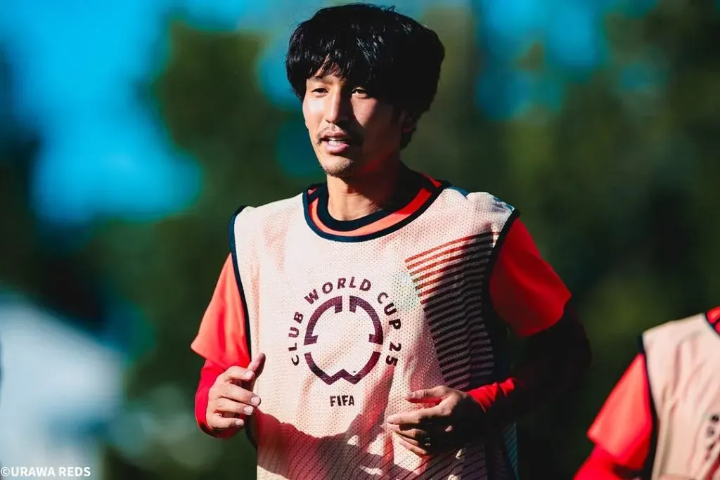 Genki Haraguchi habló de River antes del debut en el Mundial de Clubes. (Prensa Urawa)