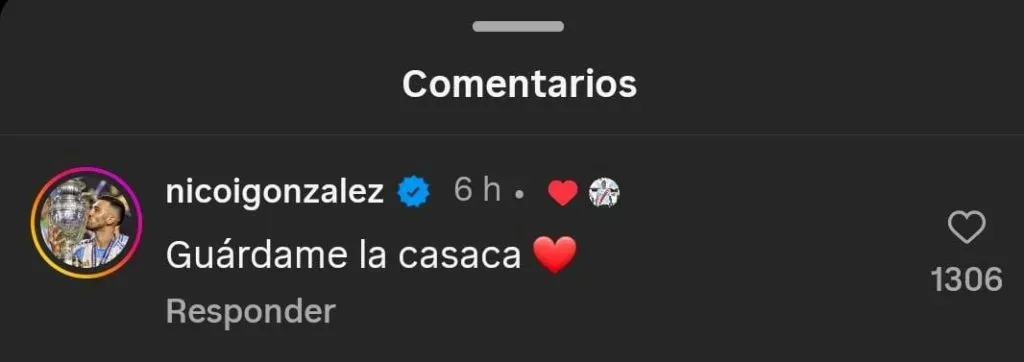 El comentario de Nico González.