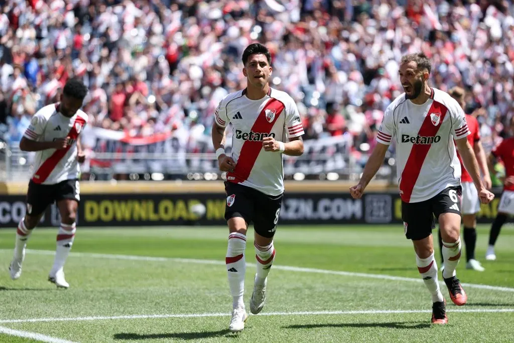 Maxi Meza palpitó el partido con Rayados.
