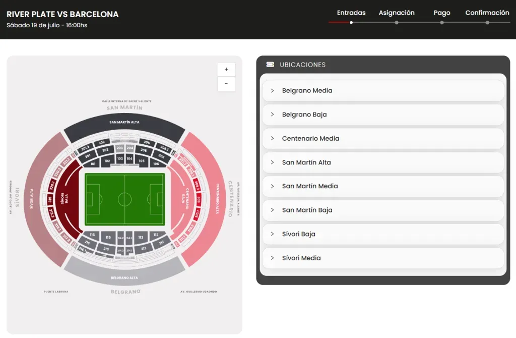 Las entradas que quedan para el partido de River vs. Barcelona.