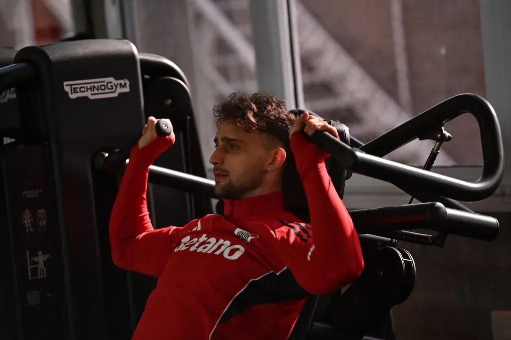 Boselli ya se entrena en Ezeiza con el resto del plantel de River de cara al segundo semestre. (Prensa River)