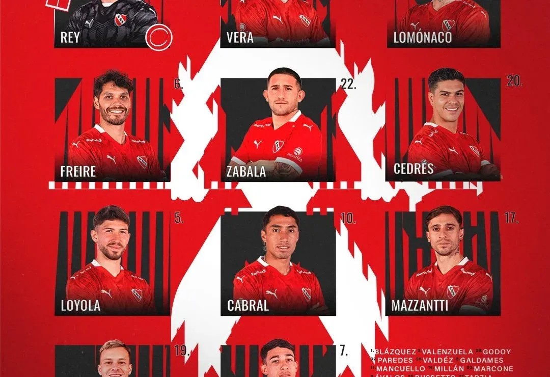 Los 11 del rival de River.