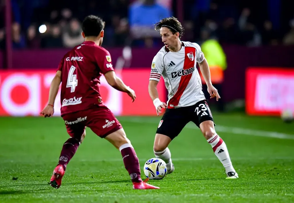Matías Galarza Fonda volvió a tener un partido lejos de lo que Gallardo fue a buscar. (Getty Images)