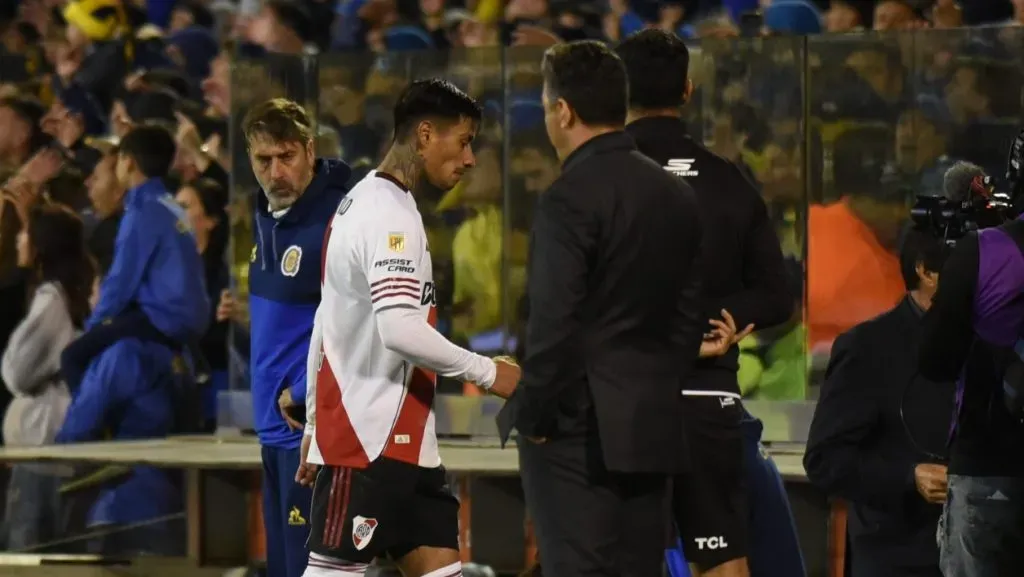 Portillo se fue expulsado ante Central y sumó la 10° en el año para River. (LPM/Diego Haliasz)
