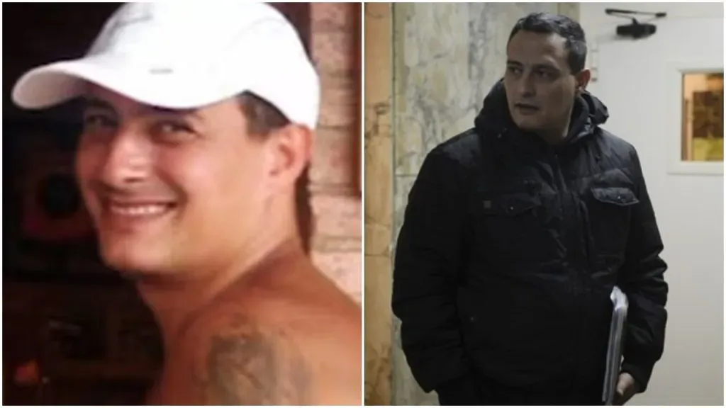 Sergio Pineiro, ayer y hoy, ya con su identidad falsa. Fue condenado por el crimen del barra de River Gonzalo Acro. Estaba prófugo, pero fue capturado y puesto a disposición de la Justicia.