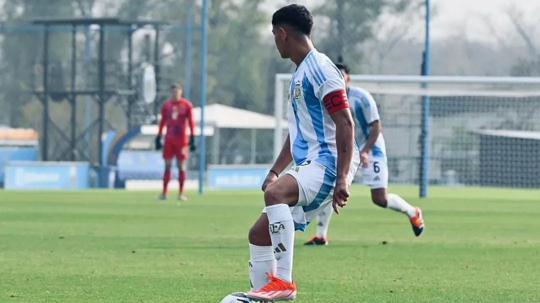 Julio Soler, jugador de la Selección Argentina Sub 20 (Foto: Instagram).
