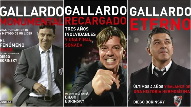 El periodista Diego Borinsky escribió la biografía de Marcelo Gallardo en tres tomos.