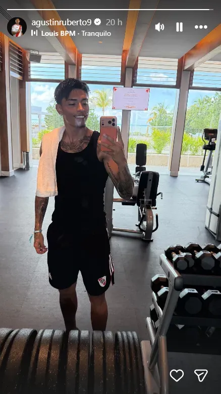 Ruberto sigue trabajando y se encamina a volver en condiciones para la pretemporada.