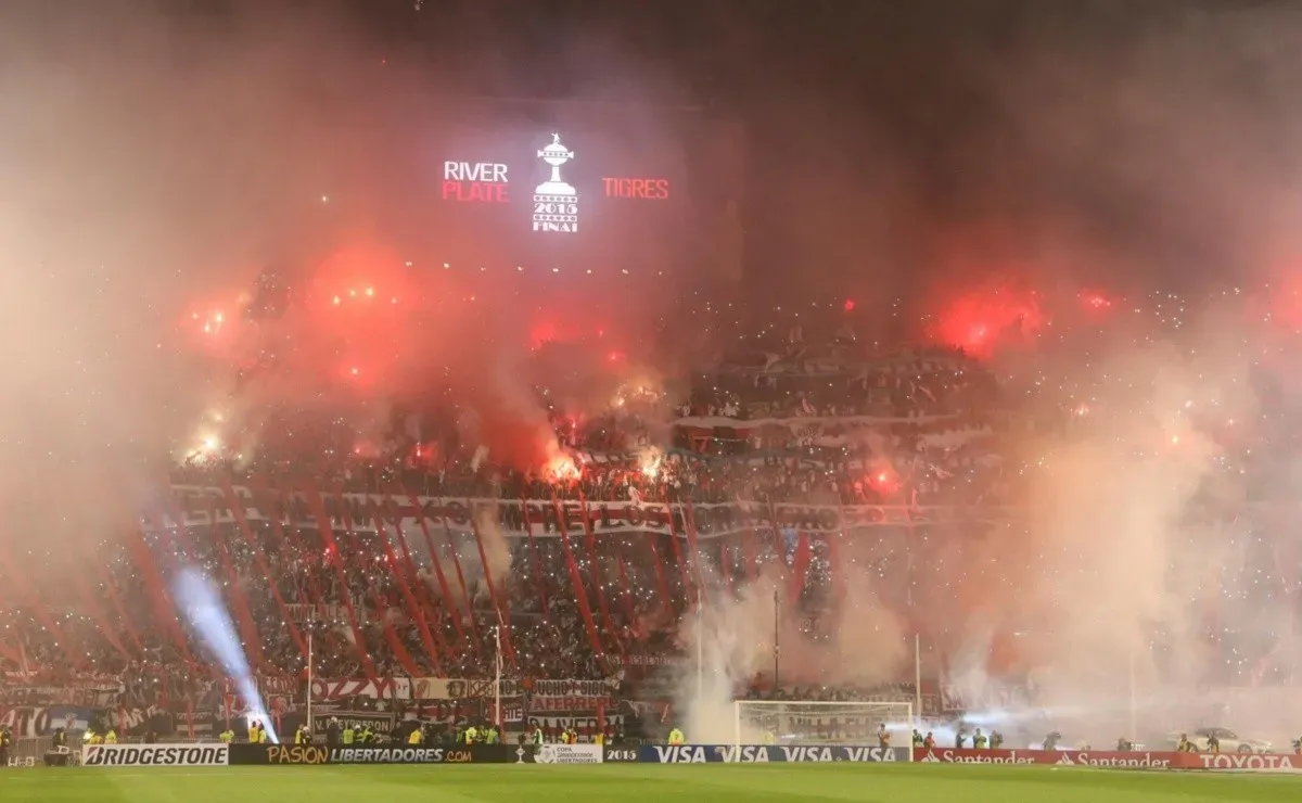 La última final de River como local en la Copa Libertadores, con unas 75.000 almas en el Monumental. (FOTO: Getty)