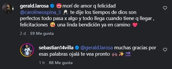 Sebastián Villa y un simpático ida y vuelta con la esposa de Marcelo Gallardo.