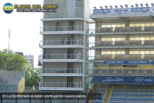 palcos nuevos bombonera boca