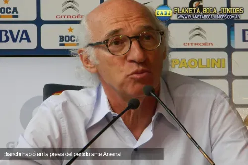 bianchi conferencia pre arsenal boca
