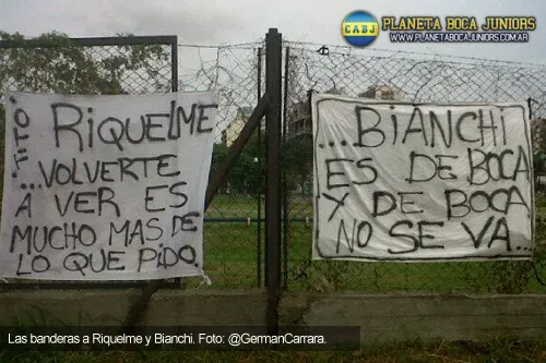 banderas bianchi riquelme boca boca