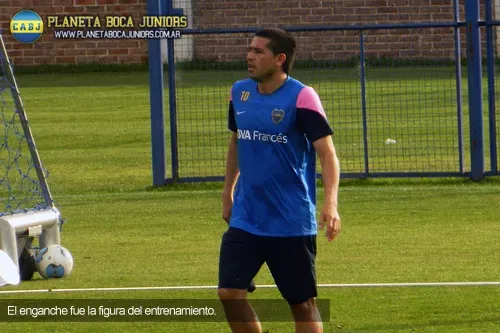riquelme entrenamiento goles boca boca