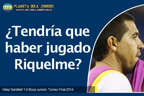 riquelme analisis tactico velez boca boca