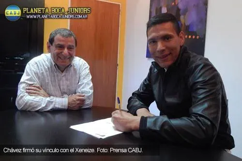 Andres Chavez Firma Boca