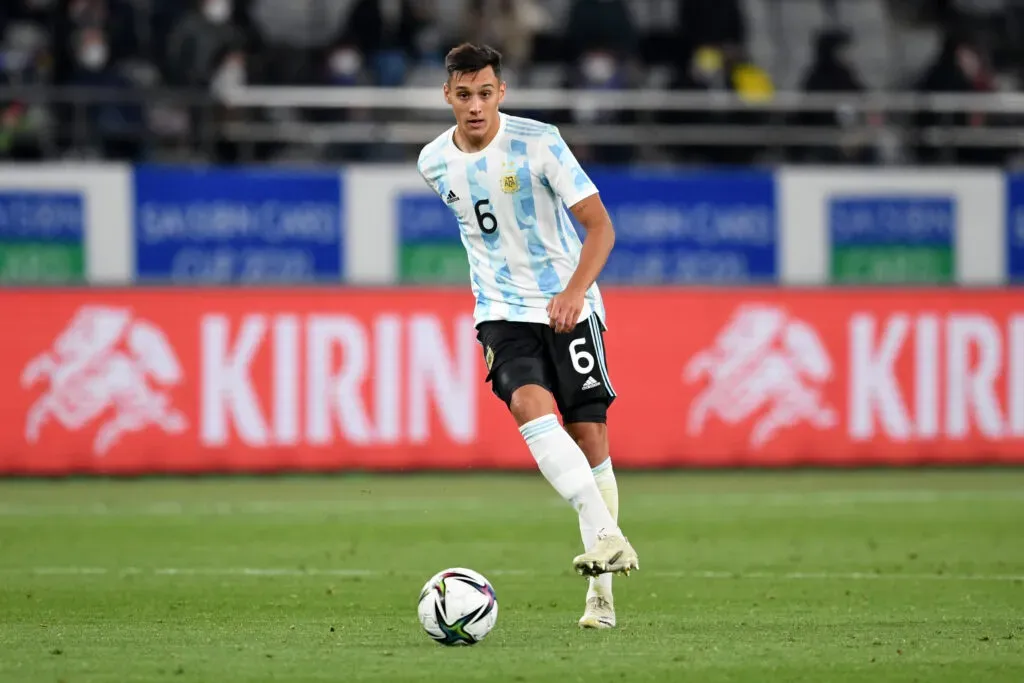Nazareno Colombo, con la Selección Argentina Sub 23. Foto:Getty