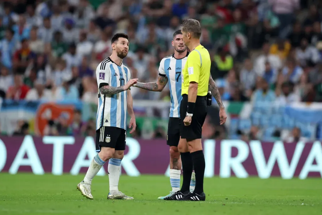 Daniele Orsato: Argentina-México. Foto: Getty