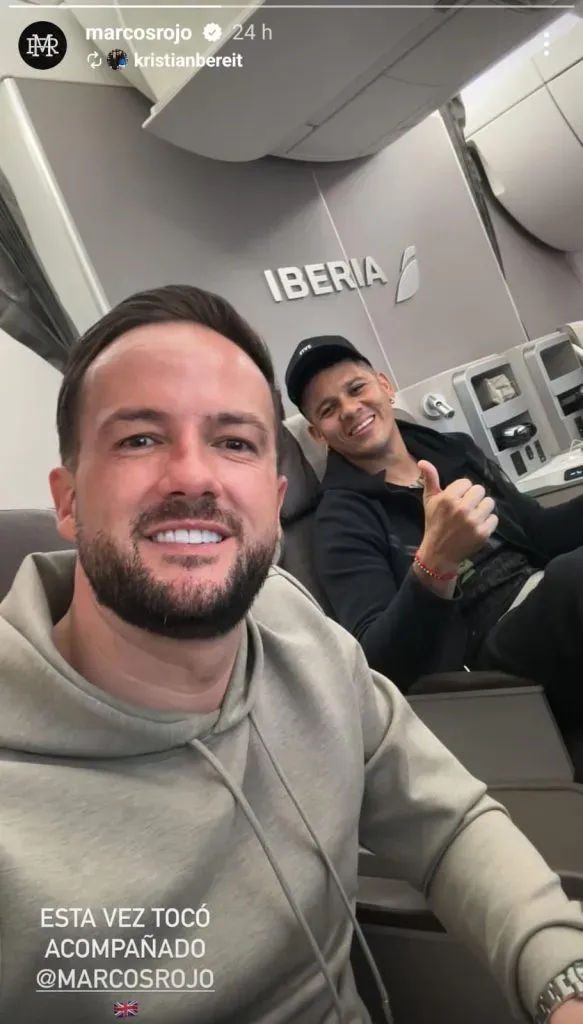 Rojo, rumbo a Londres.