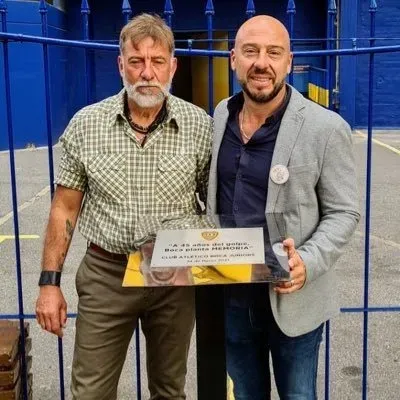 Alejandro Veiga (izquierda) prosecretario de Boca