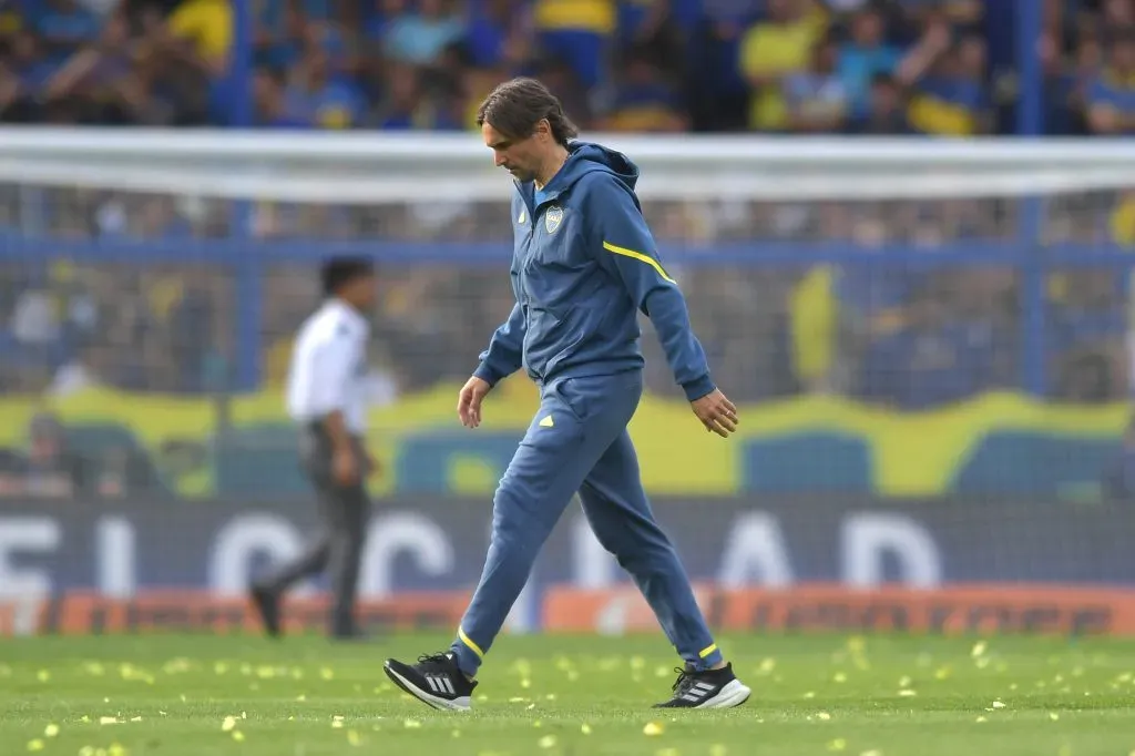Diego Martínez en el Boca-River. (Getty)