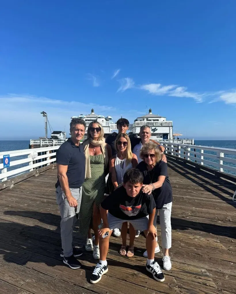 Guillermo Barros Schelotto, de paseo con su familia en los Estados Unidos, en agosto de 2024.