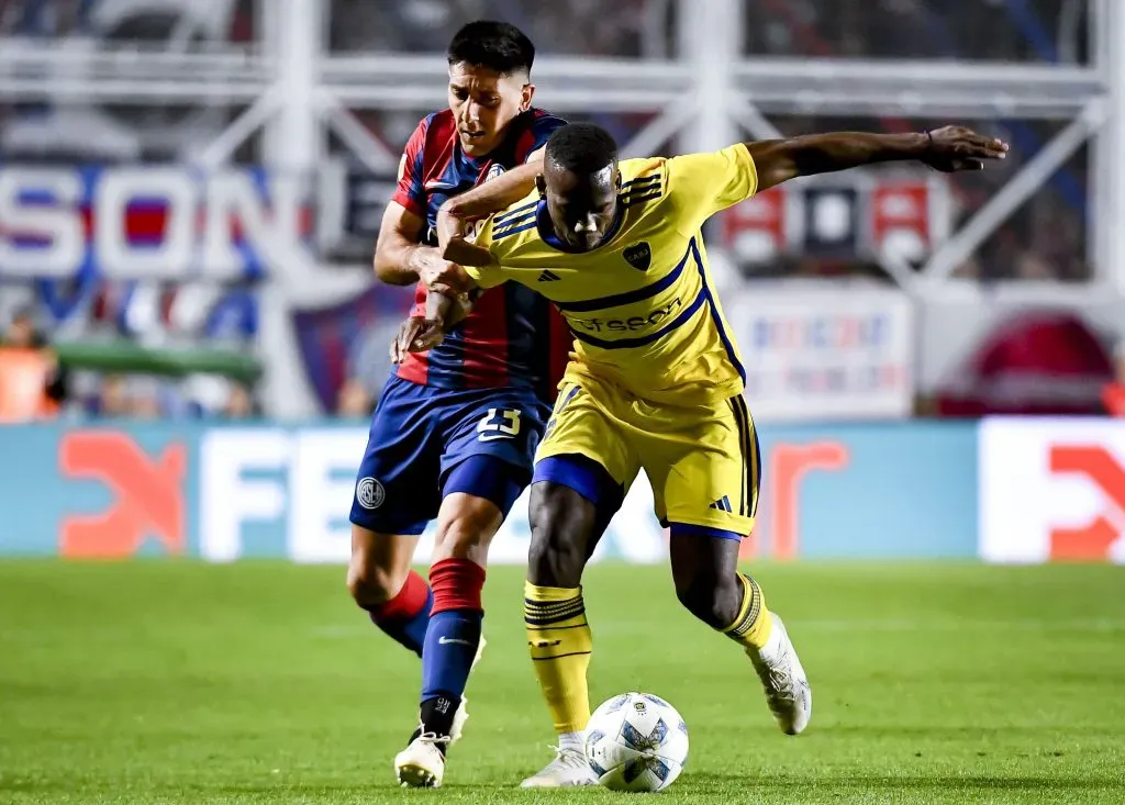 Gastón Hernández, contra Boca. (Getty)
